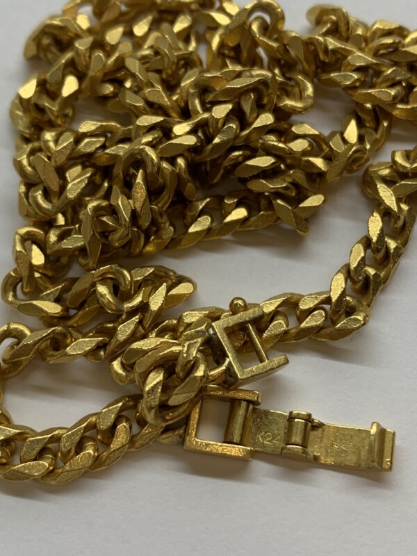 24金（K24/純金）製の喜平ネックレス