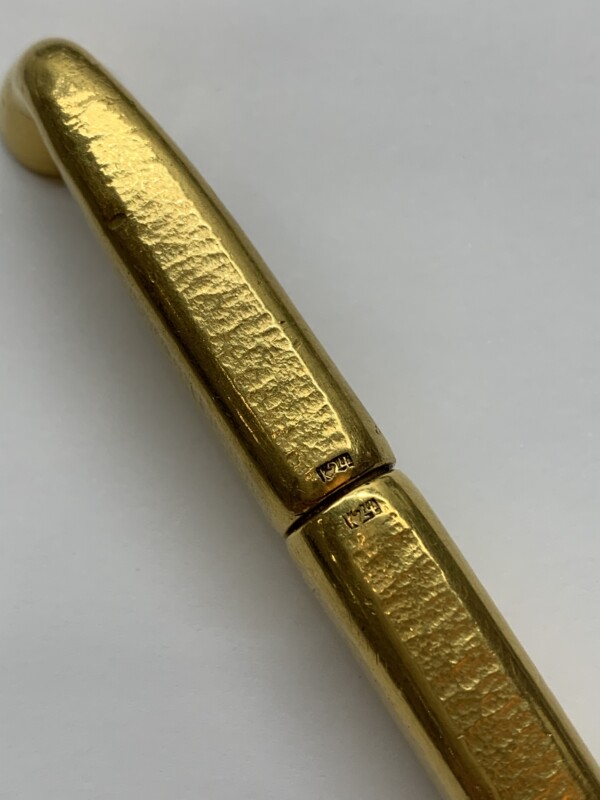 純金・24金の手造りキセルの刻印
