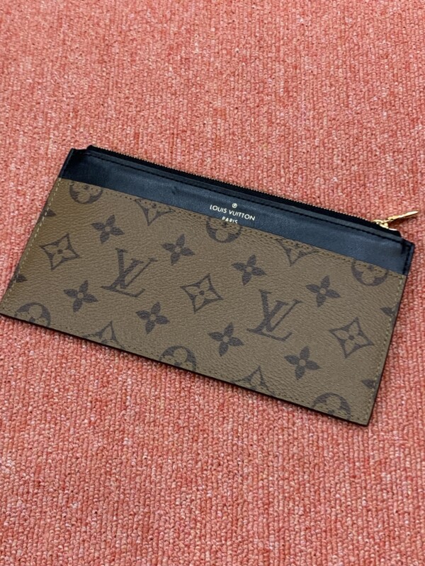 LOUIS VUITTON - 【中古】 LOUIS VUITTON ルイ・ヴィトン スリムパース M80390 モノグラムリバース 財布  23027734 RDの+clippysmile.com