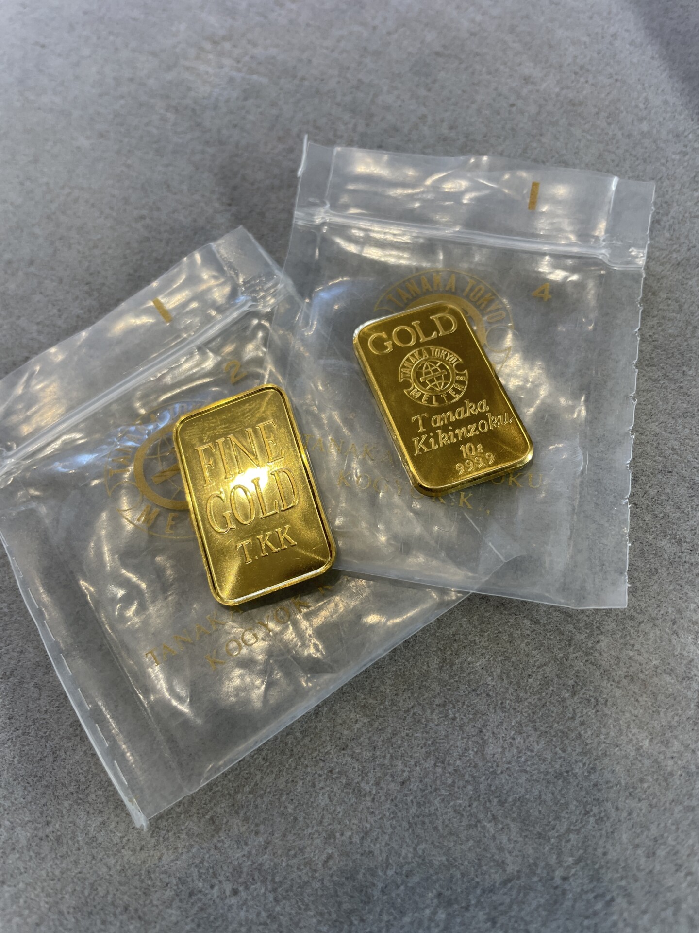 田中貴金属のインゴット 10g