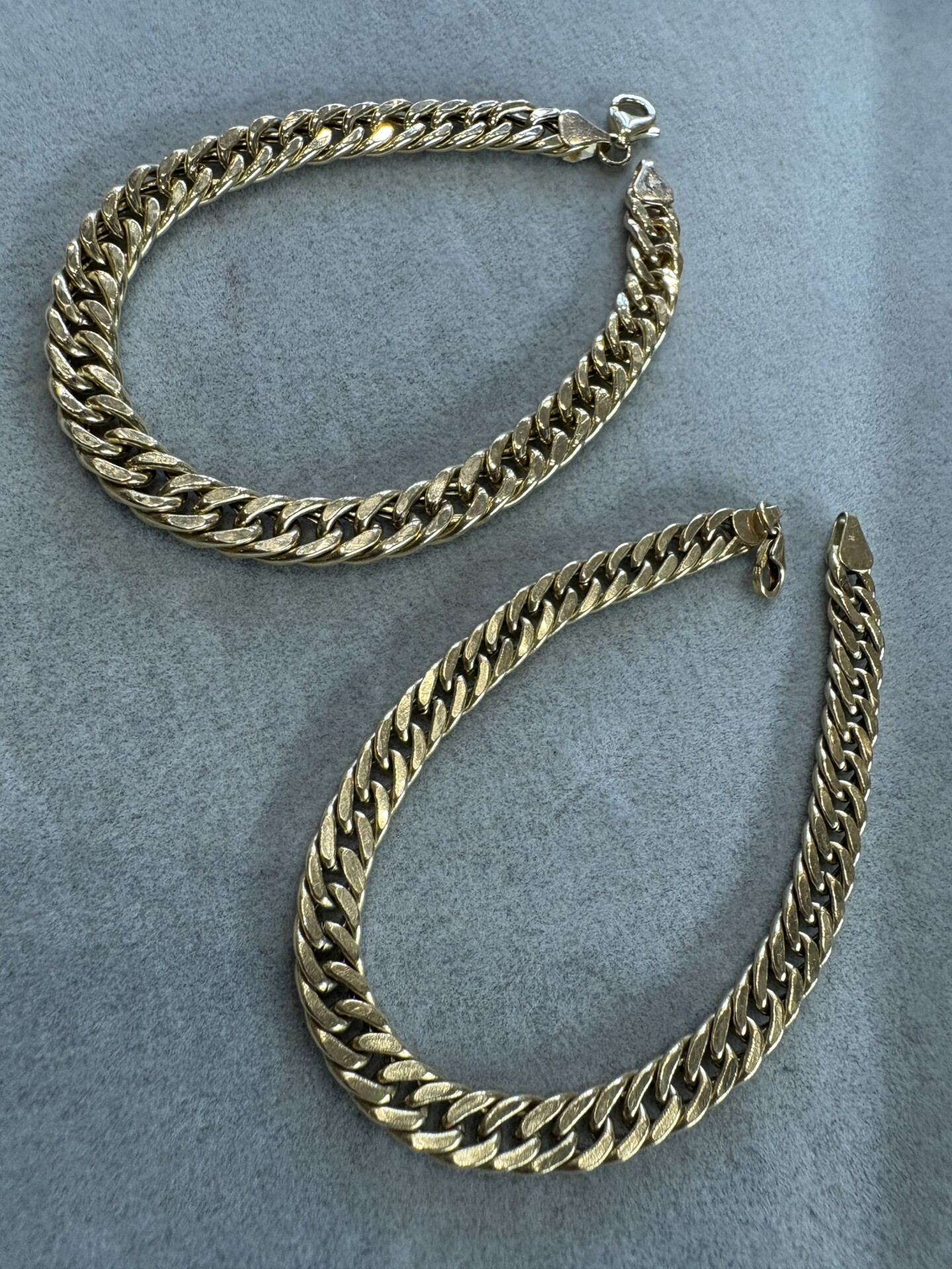 古い18金の2面キヘイのブレスレット