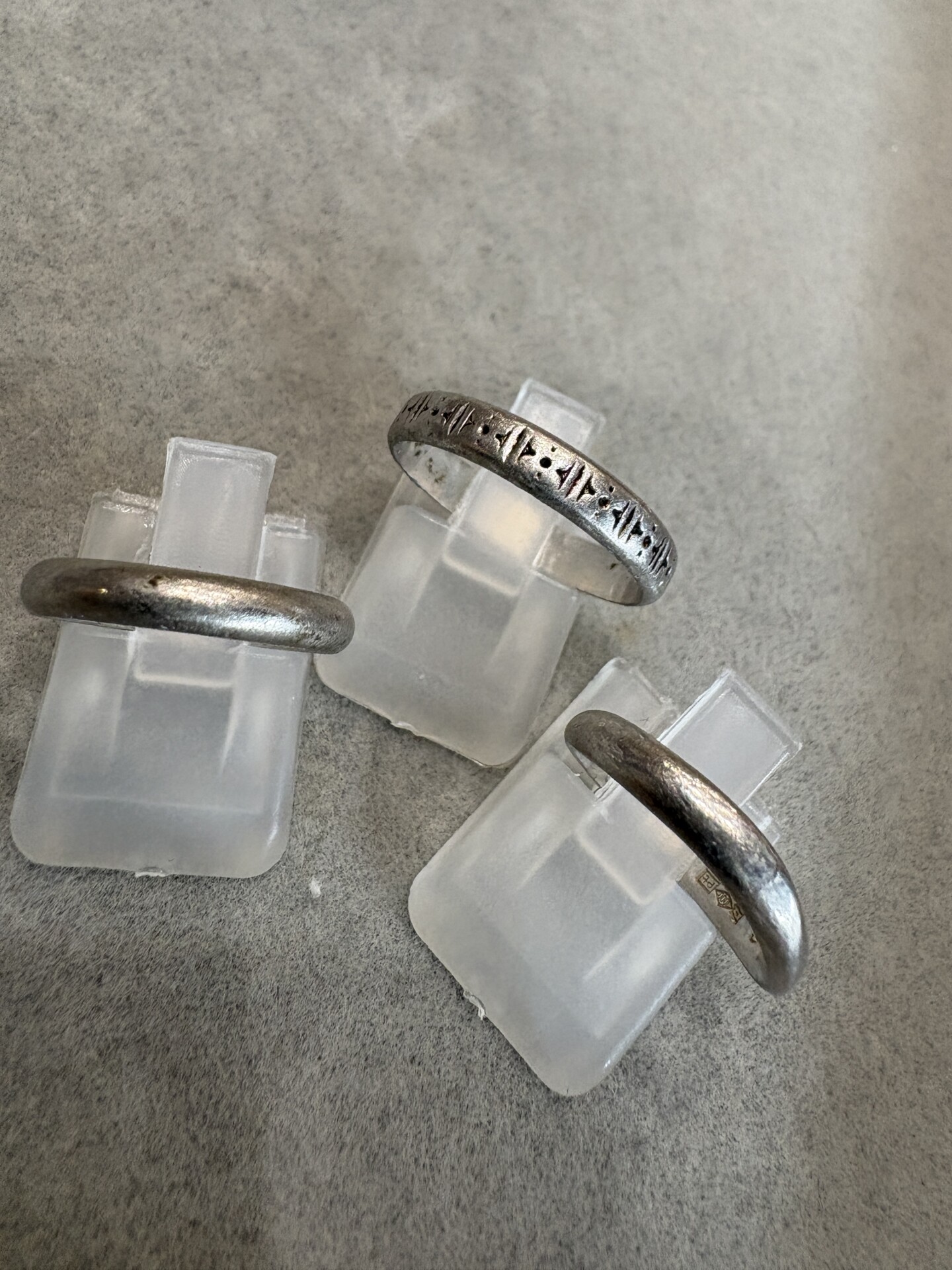 古いプラチナ　pt900やPM900の甲丸のリング